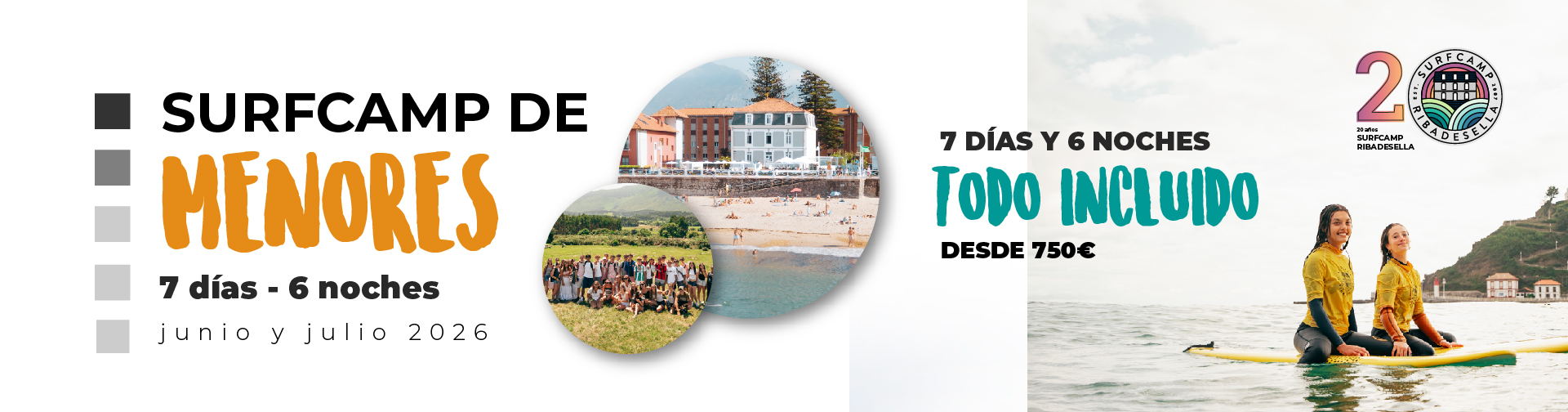 Oferta Surfcamp 7 días y 6 noches